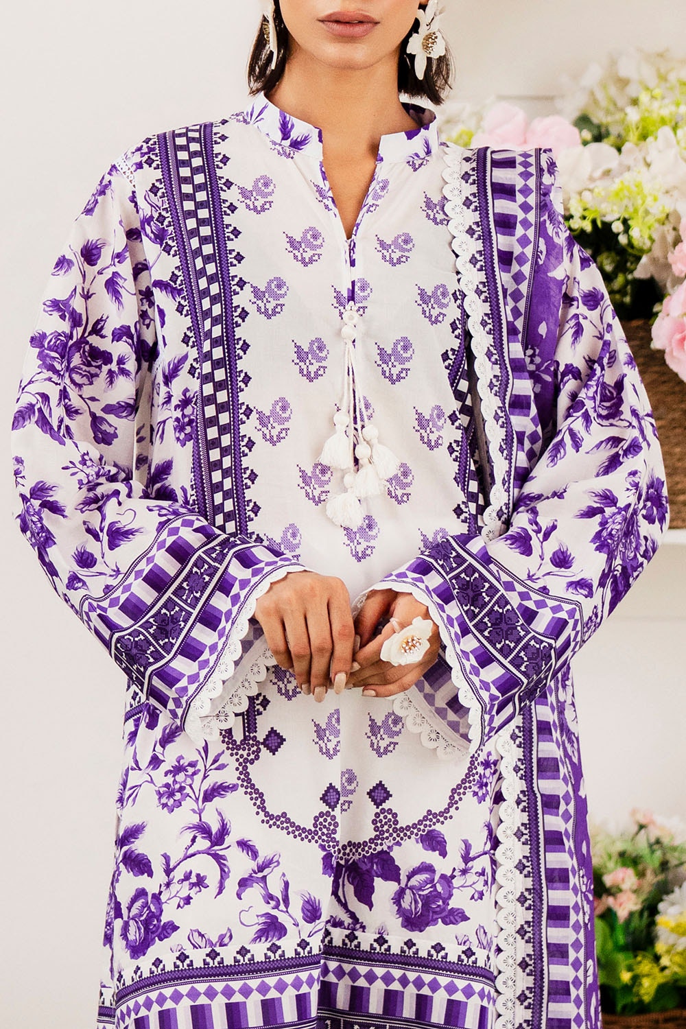 3 Piece Unstitched Printed Lawn Suit SD-52118