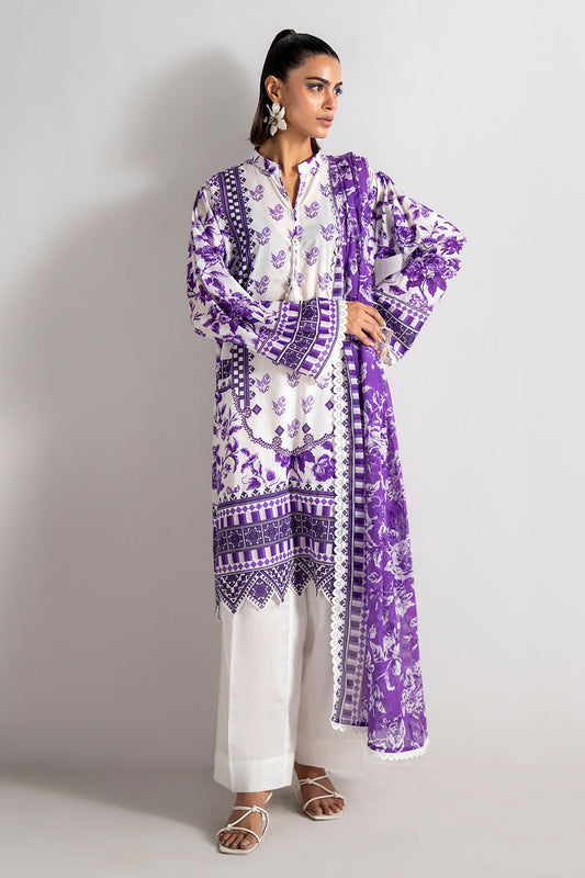 3 Piece Unstitched Printed Lawn Suit SD-52118