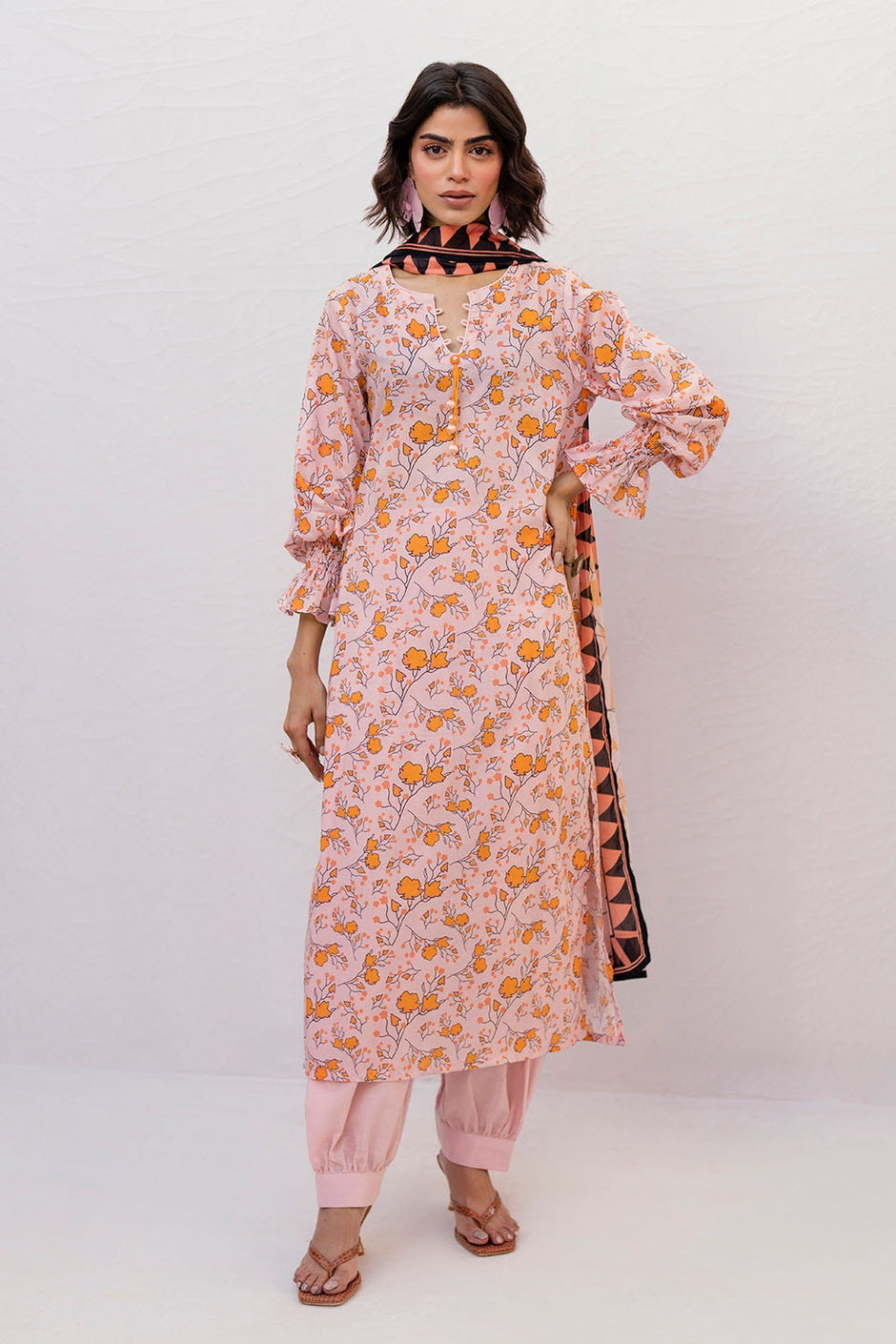 3 Piece Unstitched Printed Lawn Suit