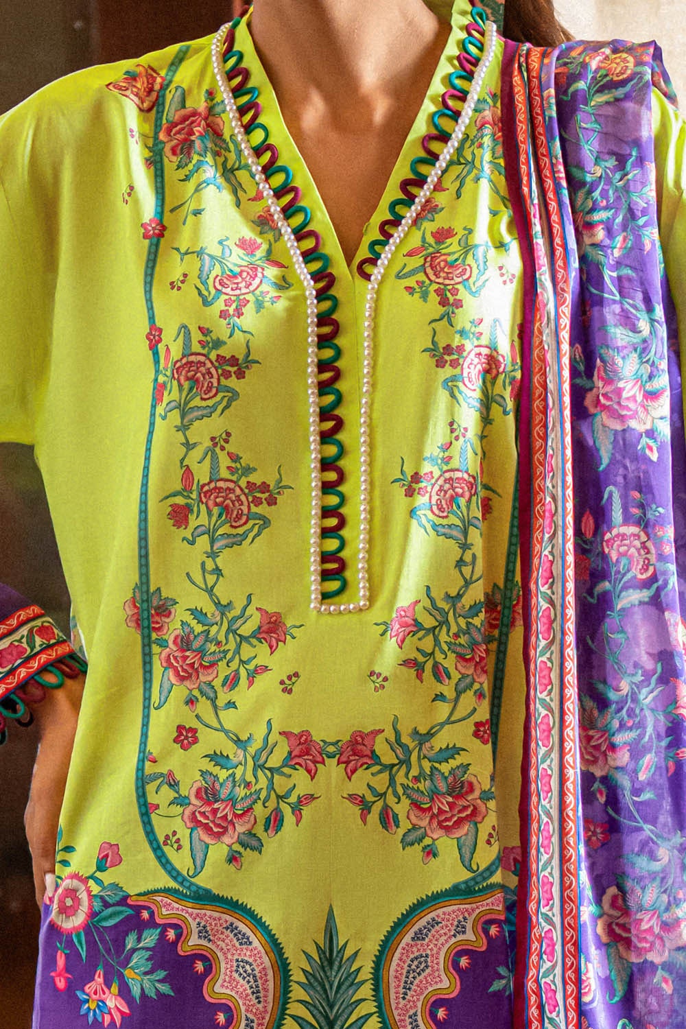 3 Piece Unstitched Printed Lawn Suit SD-52144