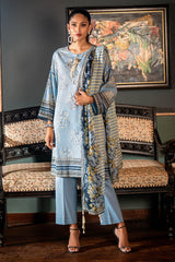 3 Piece Unstitched Printed Lawn Suit SD-52150