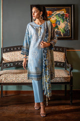 3 Piece Unstitched Printed Lawn Suit SD-52150