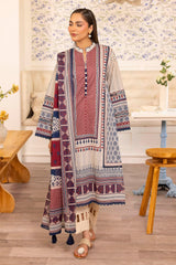 3 Piece Unstitched Printed Lawn Suit SD-52086