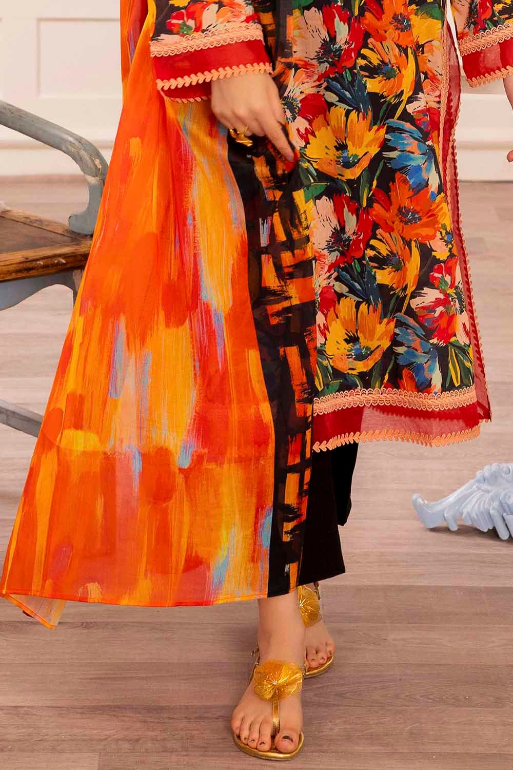 3 Piece Unstitched Printed Lawn Suit SD-52090