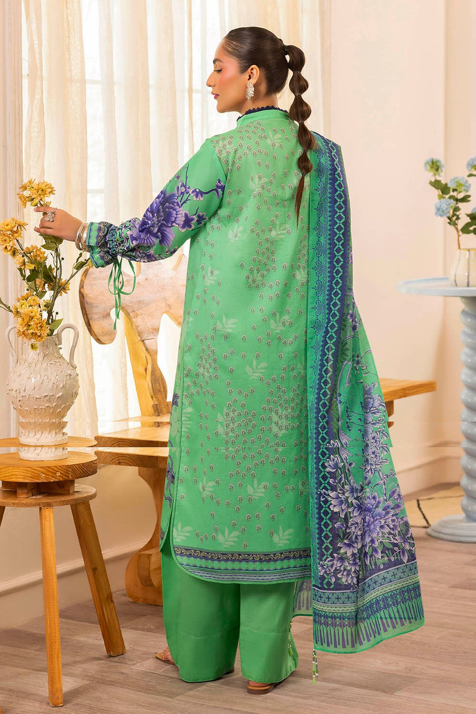 3 Piece Unstitched Printed Lawn Suit