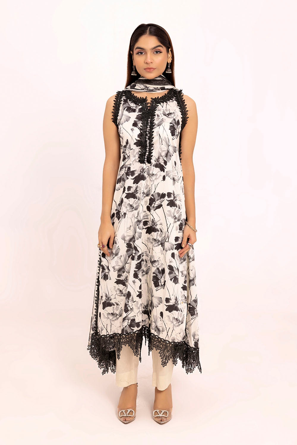 2 Piece Unstitched Printed Lawn Suit BT-52001