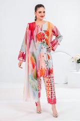3 Piece Unstitched Printed Lawn Suit CL-62057
