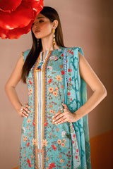 3 Piece Unstitched Printed Lawn Suit CL-62059