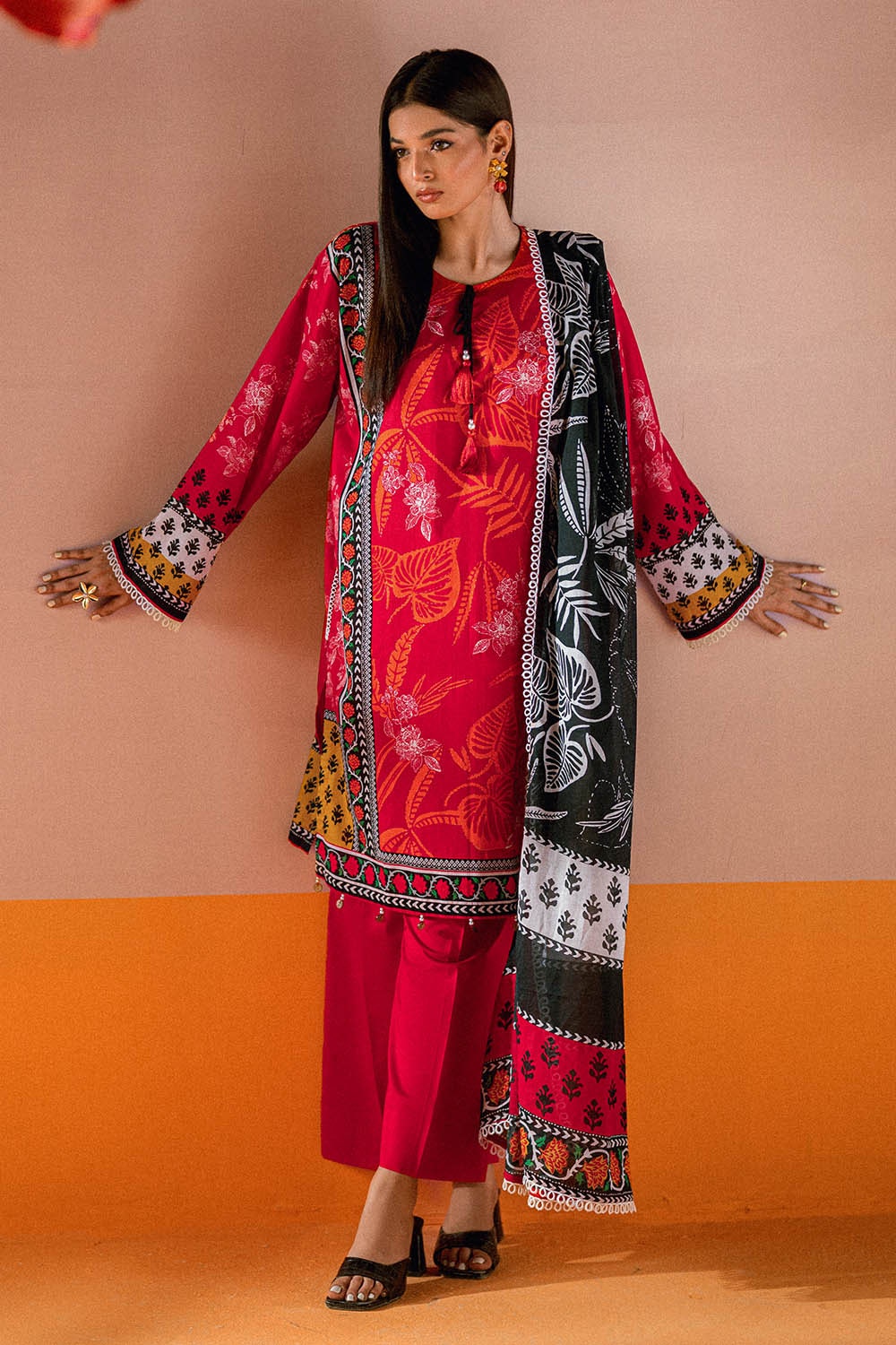 3 Piece Unstitched Printed Lawn Suit CL-62060