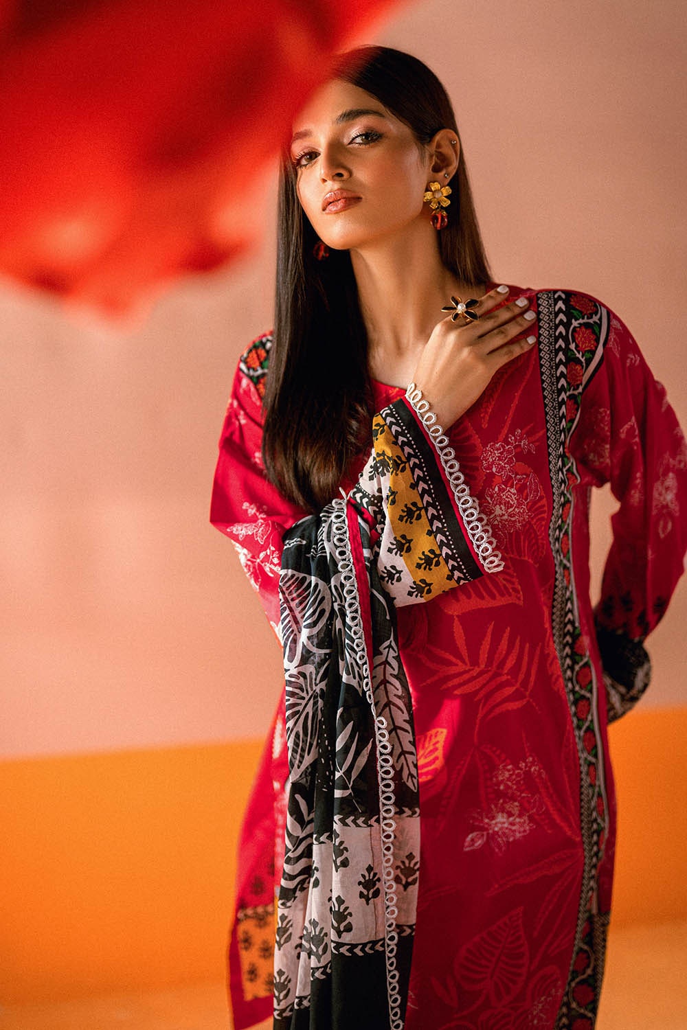 3 Piece Unstitched Printed Lawn Suit CL-62060