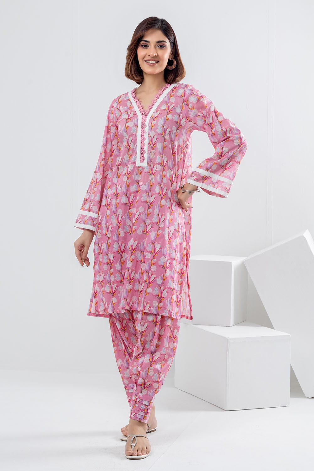 2 Piece Unstitched Printed Lawn Suit TLP-42051