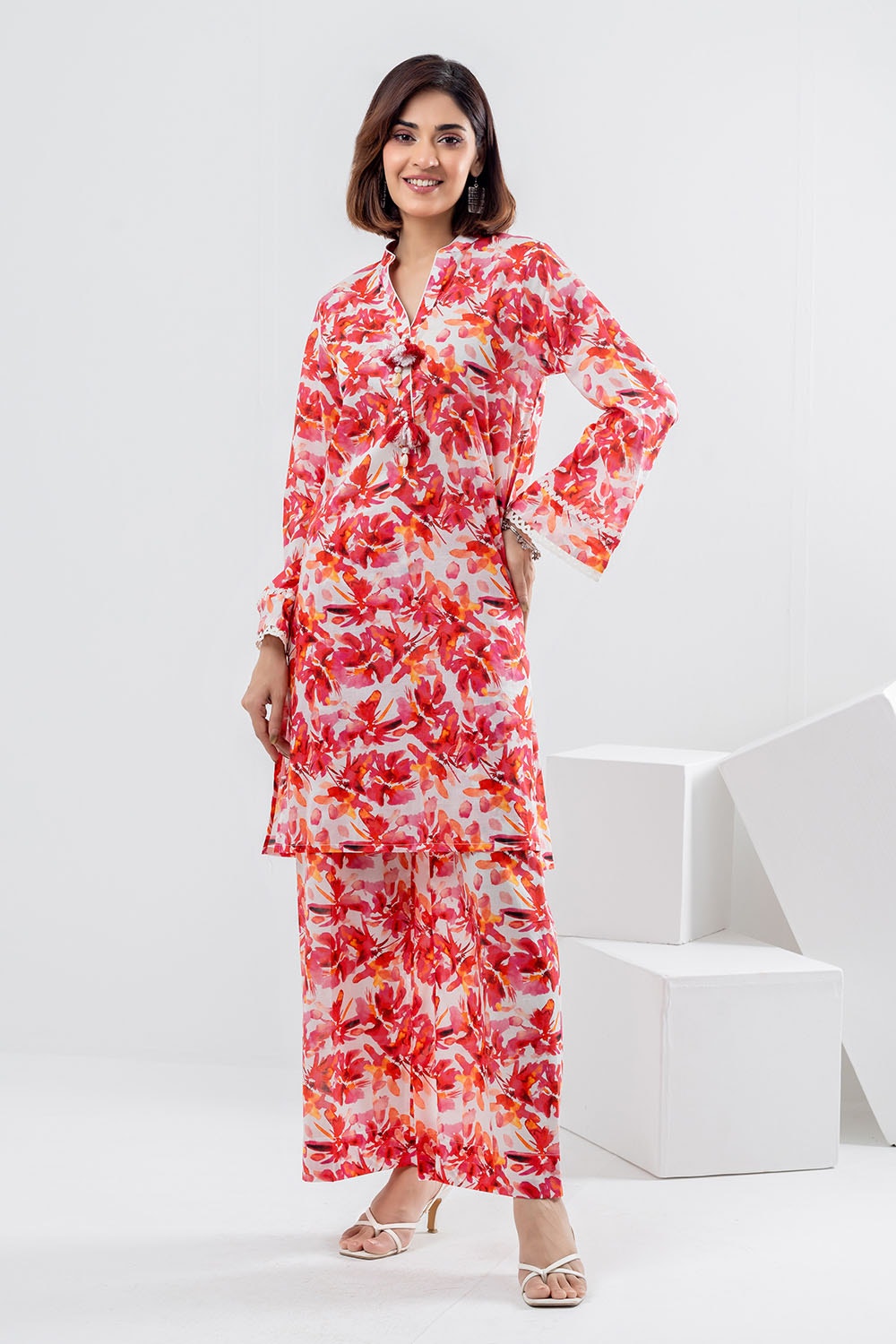 2 Piece Unstitched Printed Lawn Suit