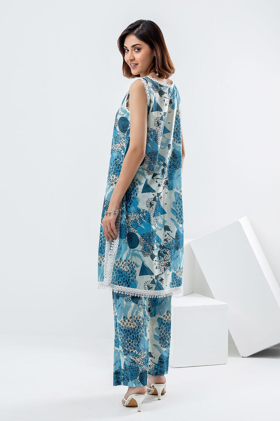 2 Piece Unstitched Printed Lawn Suit