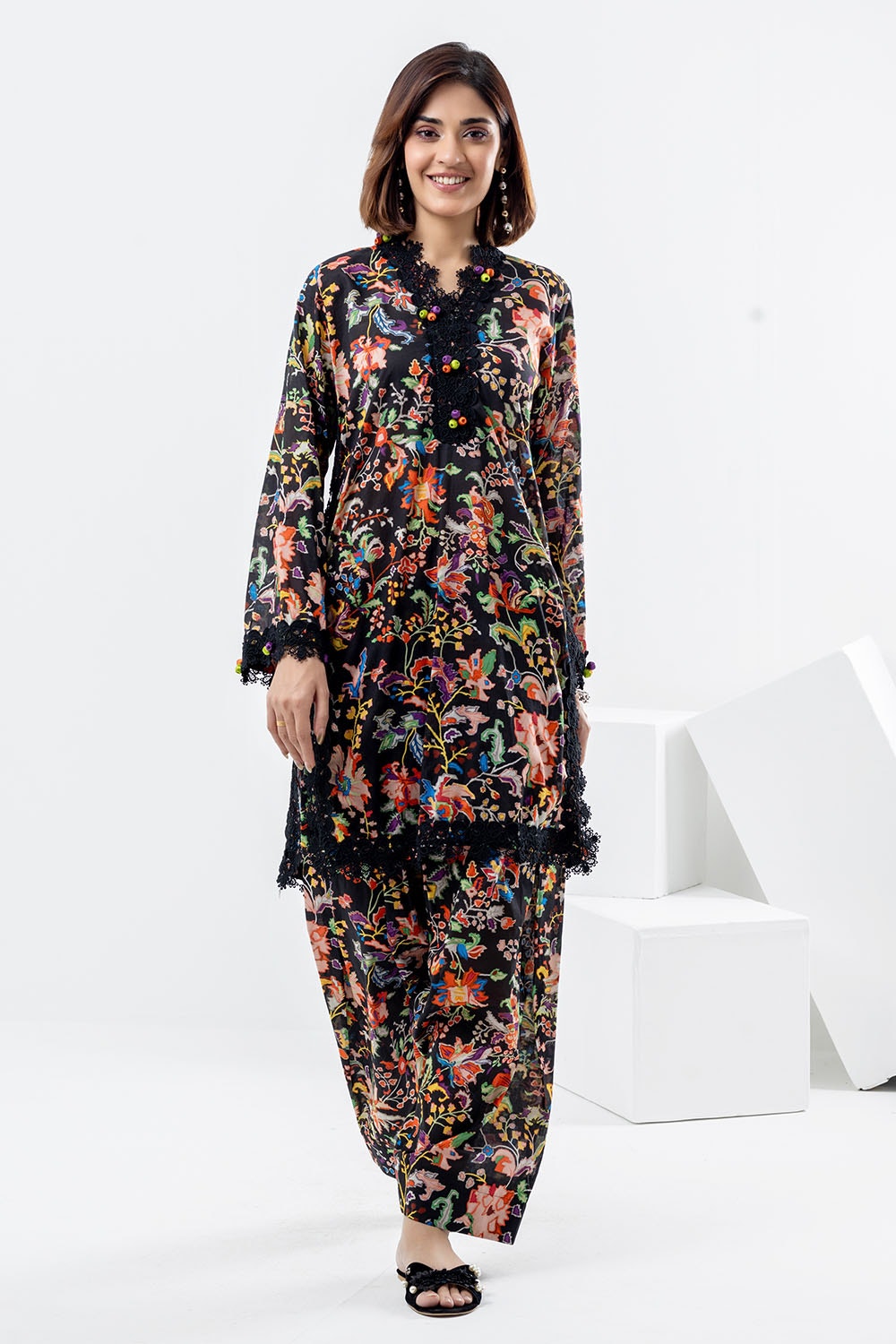 2 Piece Unstitched Printed Lawn Suit TLP-42070