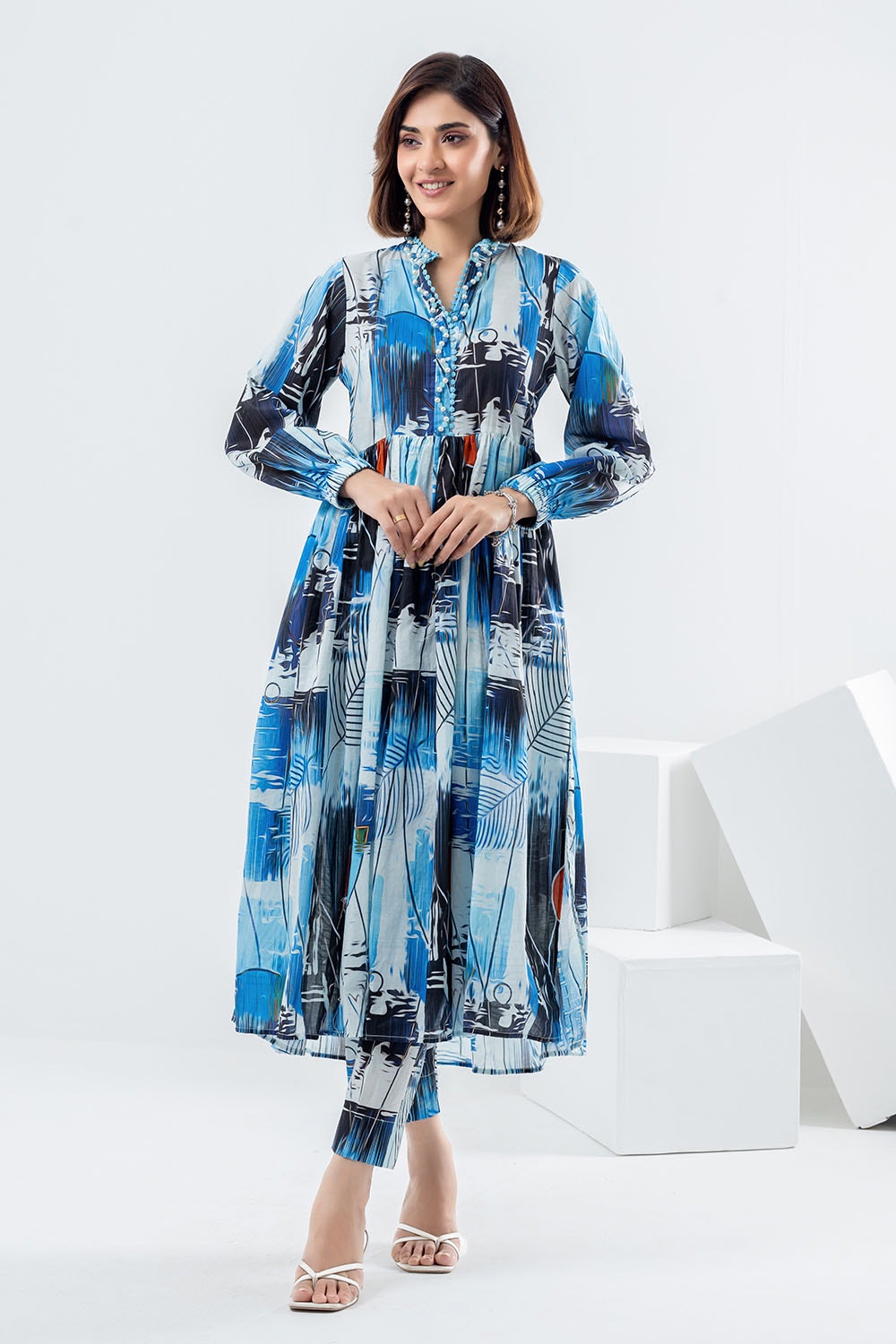 2 Piece Unstitched Printed Lawn Suit