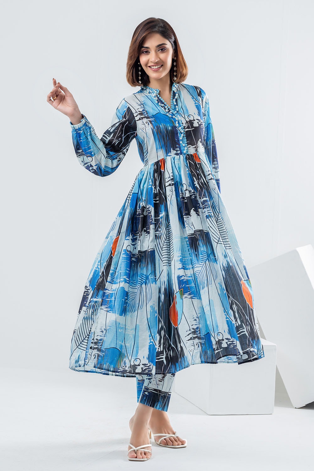 2 Piece Unstitched Printed Lawn Suit TLP-42075