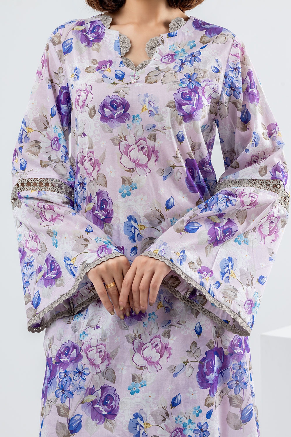 2 Piece Unstitched Printed Lawn Suit