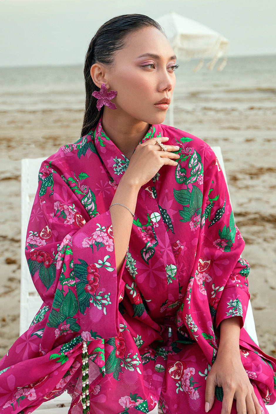 1 Piece Unstitched Printed Lawn Shirt
