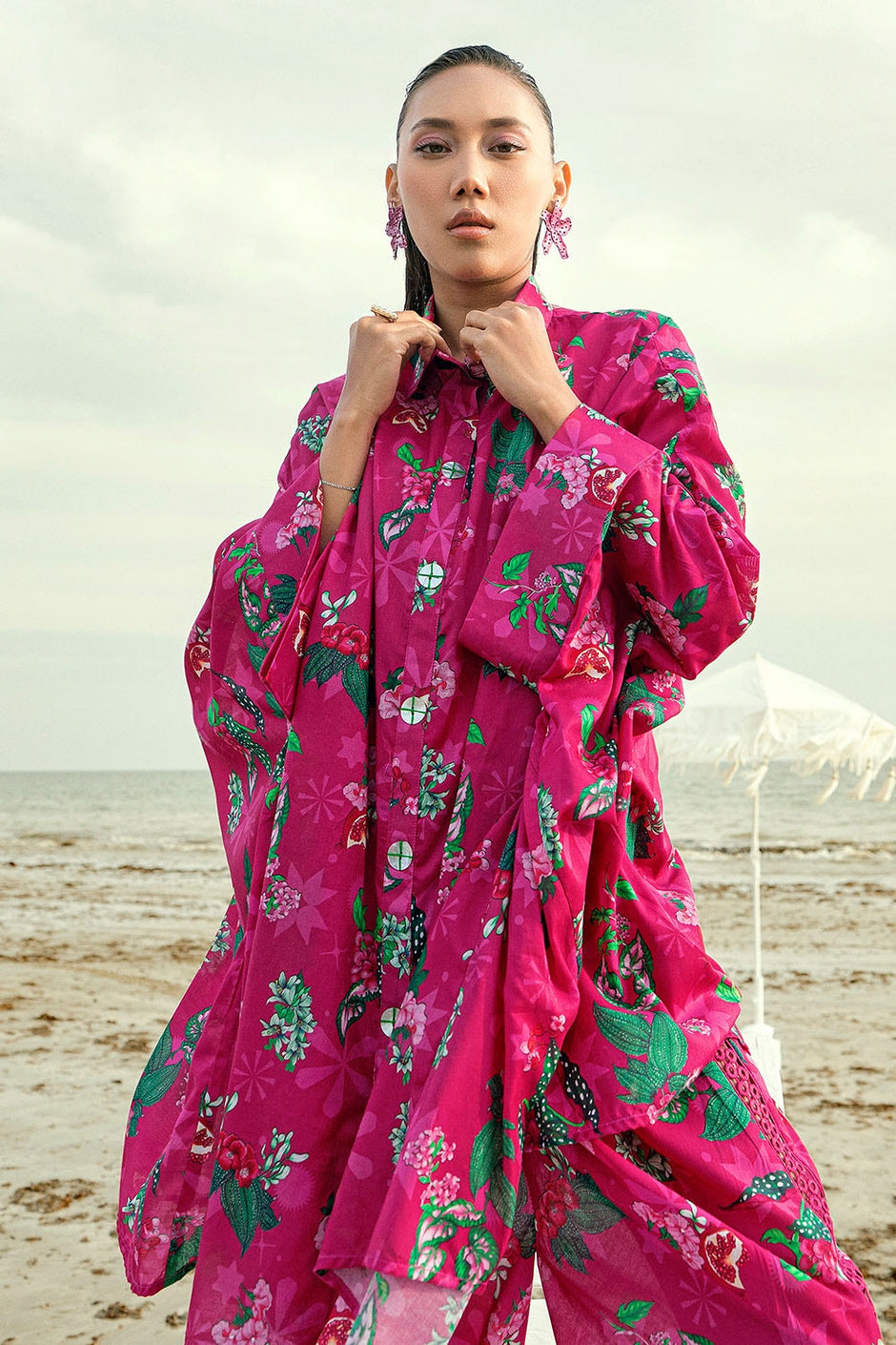 1 Piece Unstitched Printed Lawn Shirt