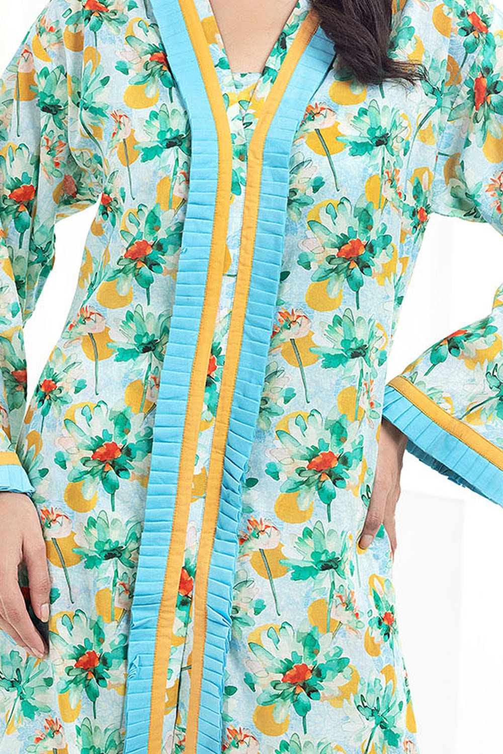 1 Piece Unstitched Printed Lawn Shirt SL-52048