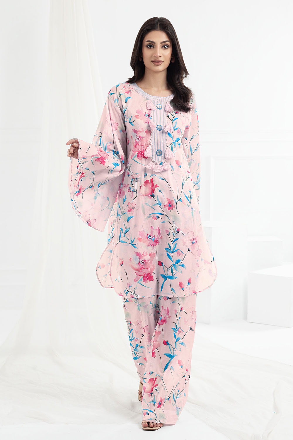 1 Piece Unstitched Printed Lawn Shirt SL-52052