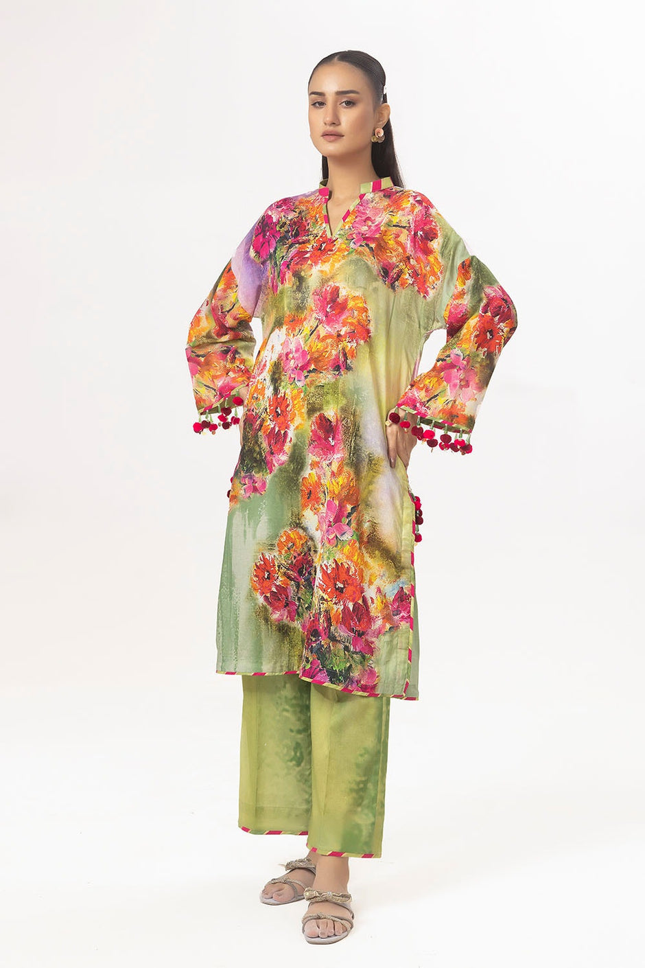 2 Piece Unstitched Printed Lawn Suit