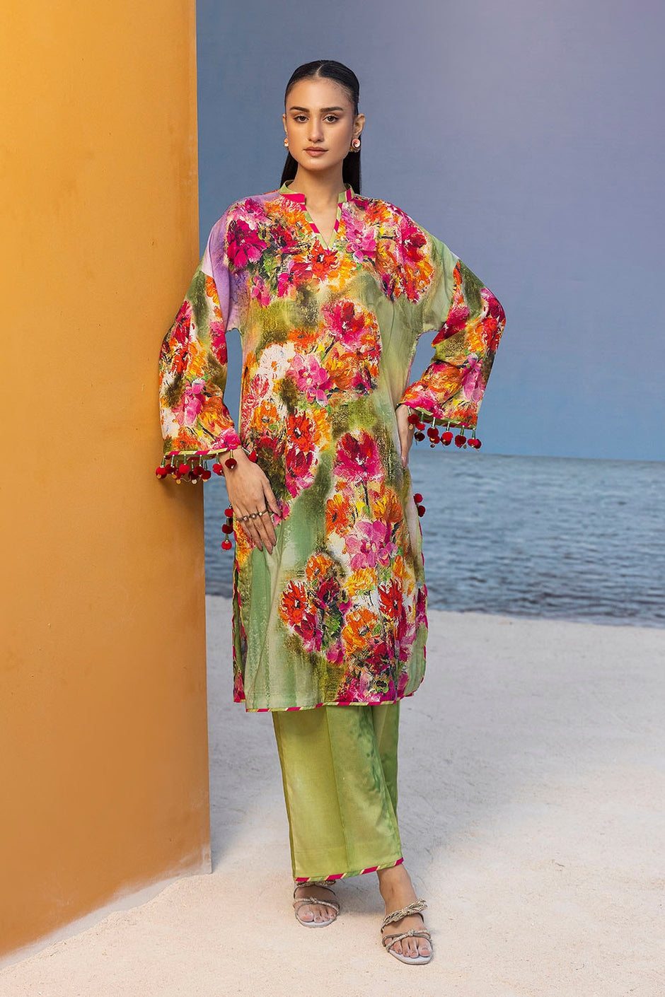 2 Piece Unstitched Printed Lawn Suit