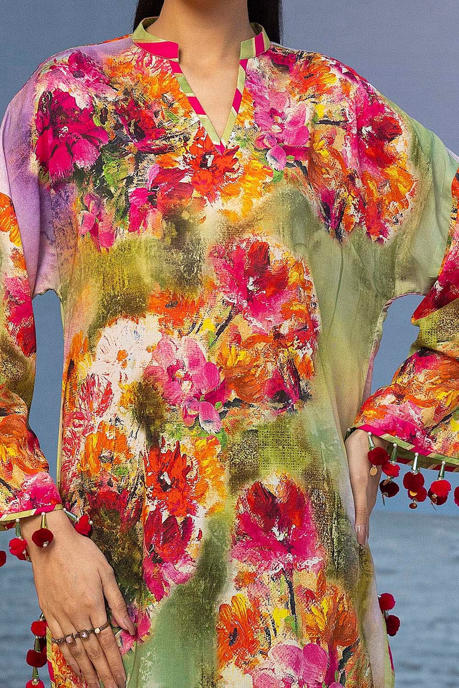 2 Piece Unstitched Printed Lawn Suit