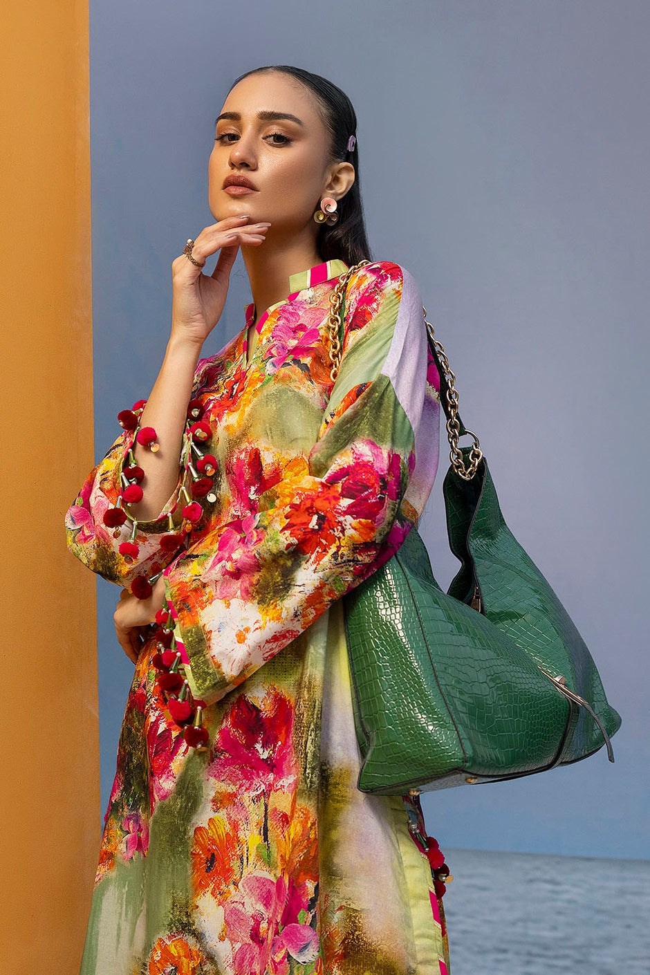 2 Piece Unstitched Printed Lawn Suit