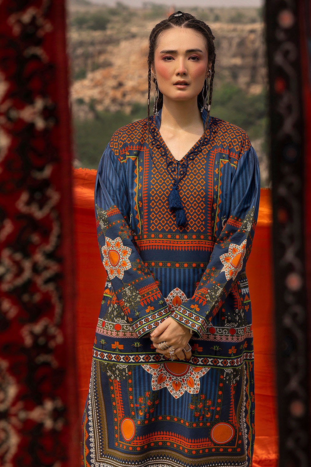 2 Piece Unstitched Printed Lawn Suit