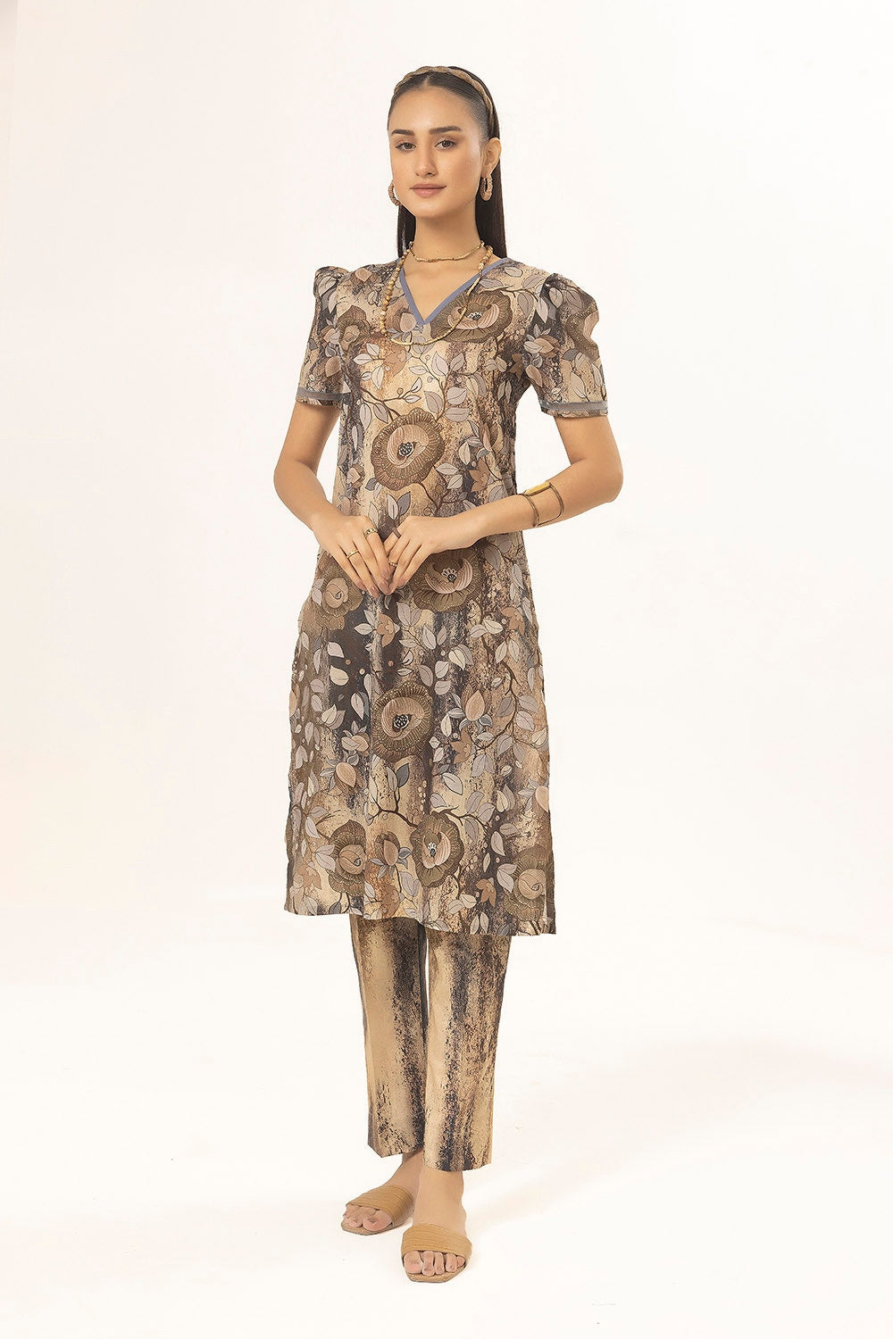 2 Piece Unstitched Printed Lawn Suit TL-52106