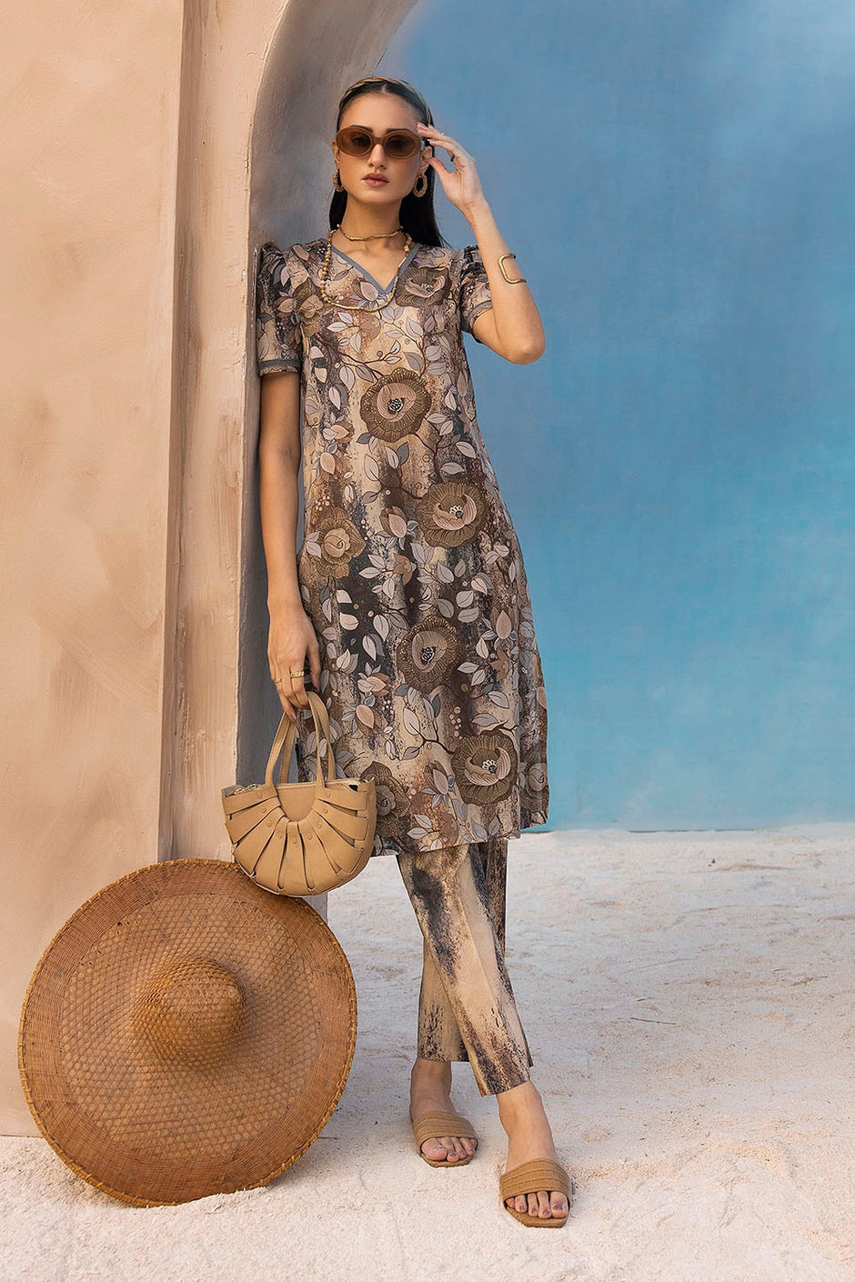 2 Piece Unstitched Printed Lawn Suit