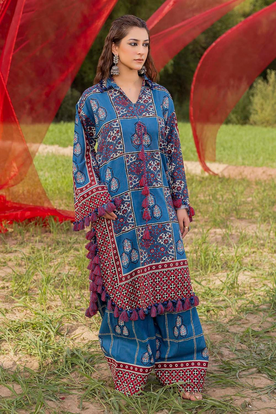 2 Piece Unstitched Printed Lawn Suit