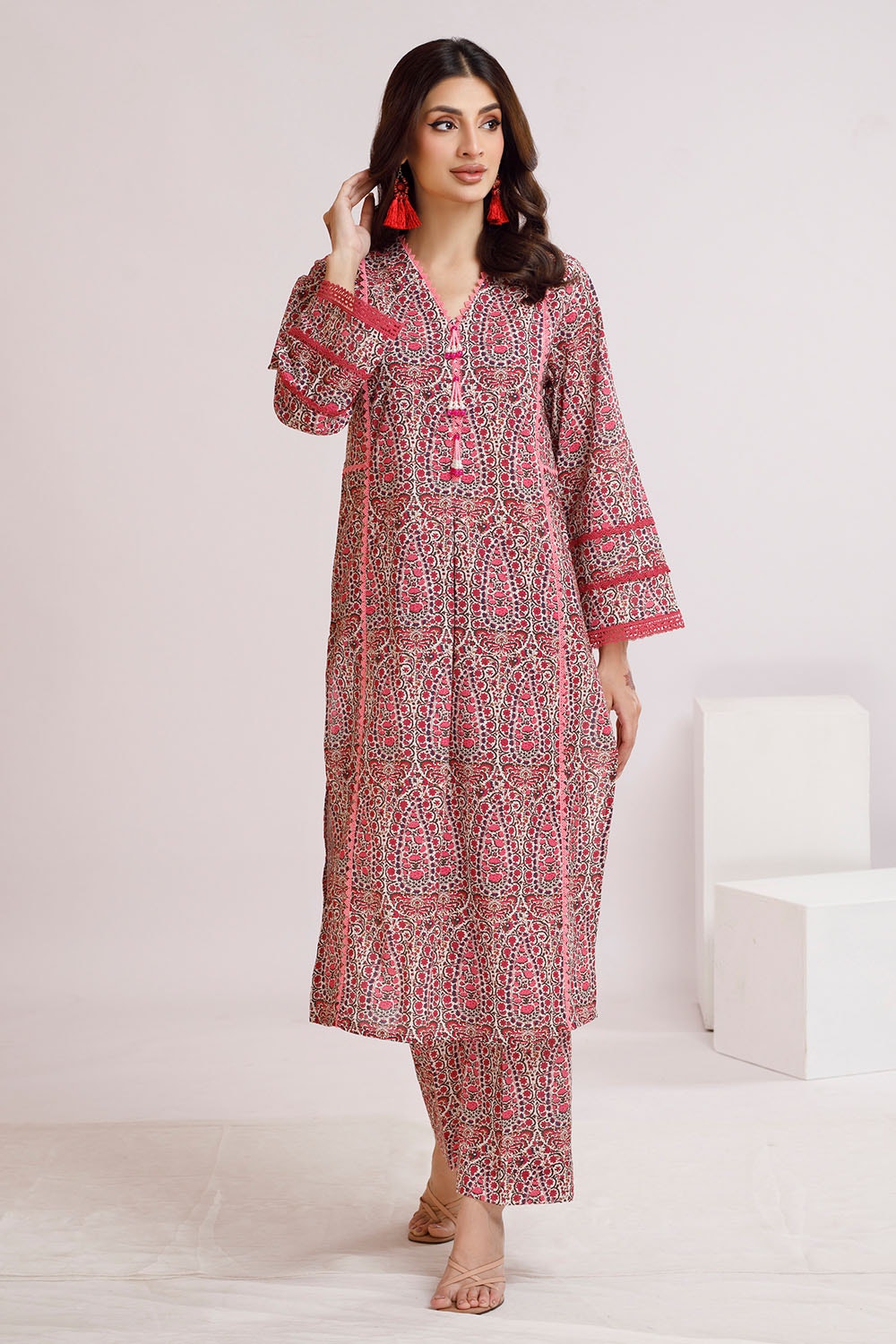 2 Piece Unstitched Printed Lawn Suit TLP-42035