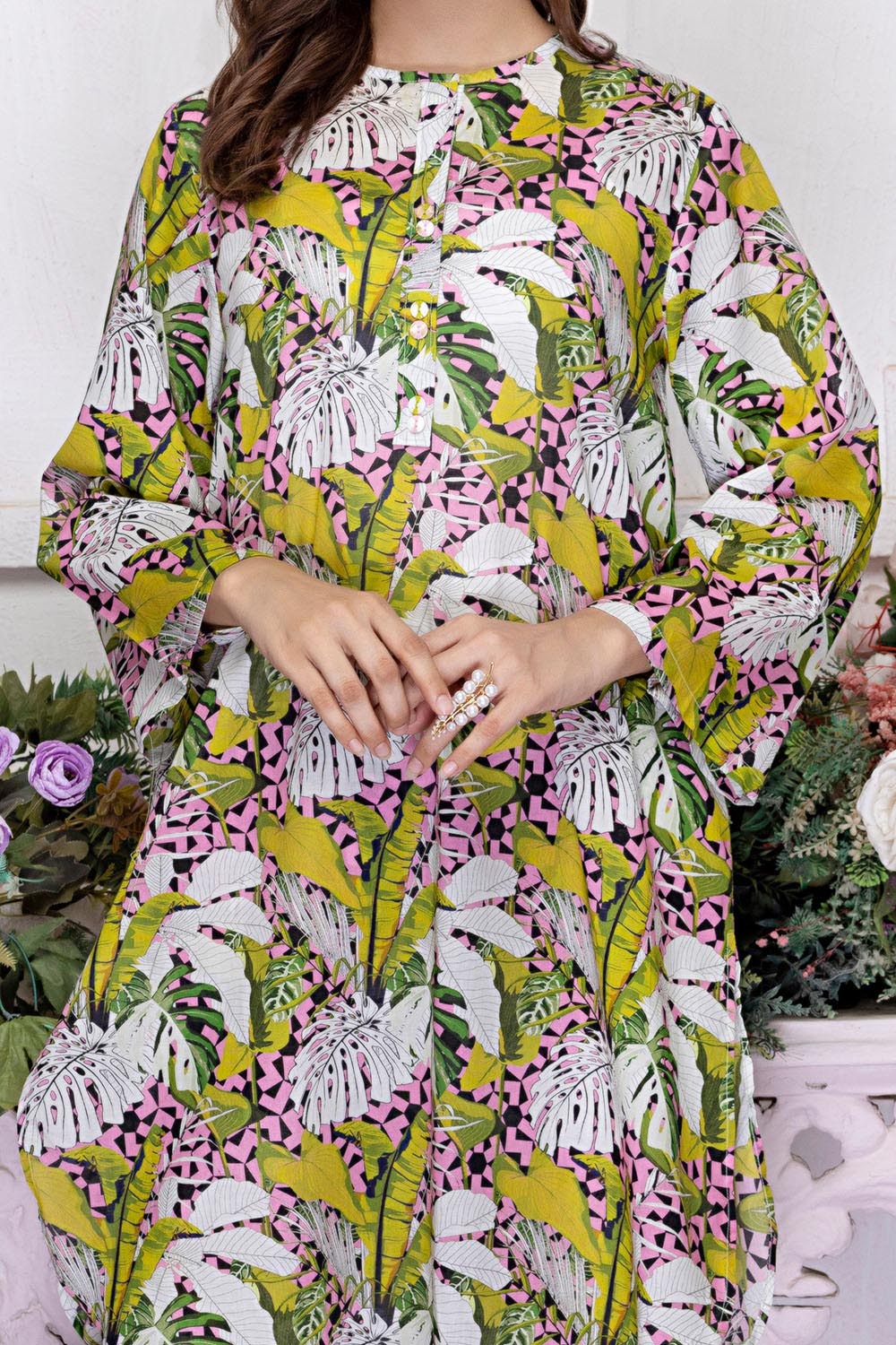 2 Piece Unstitched Printed Lawn Suit TLP-42037