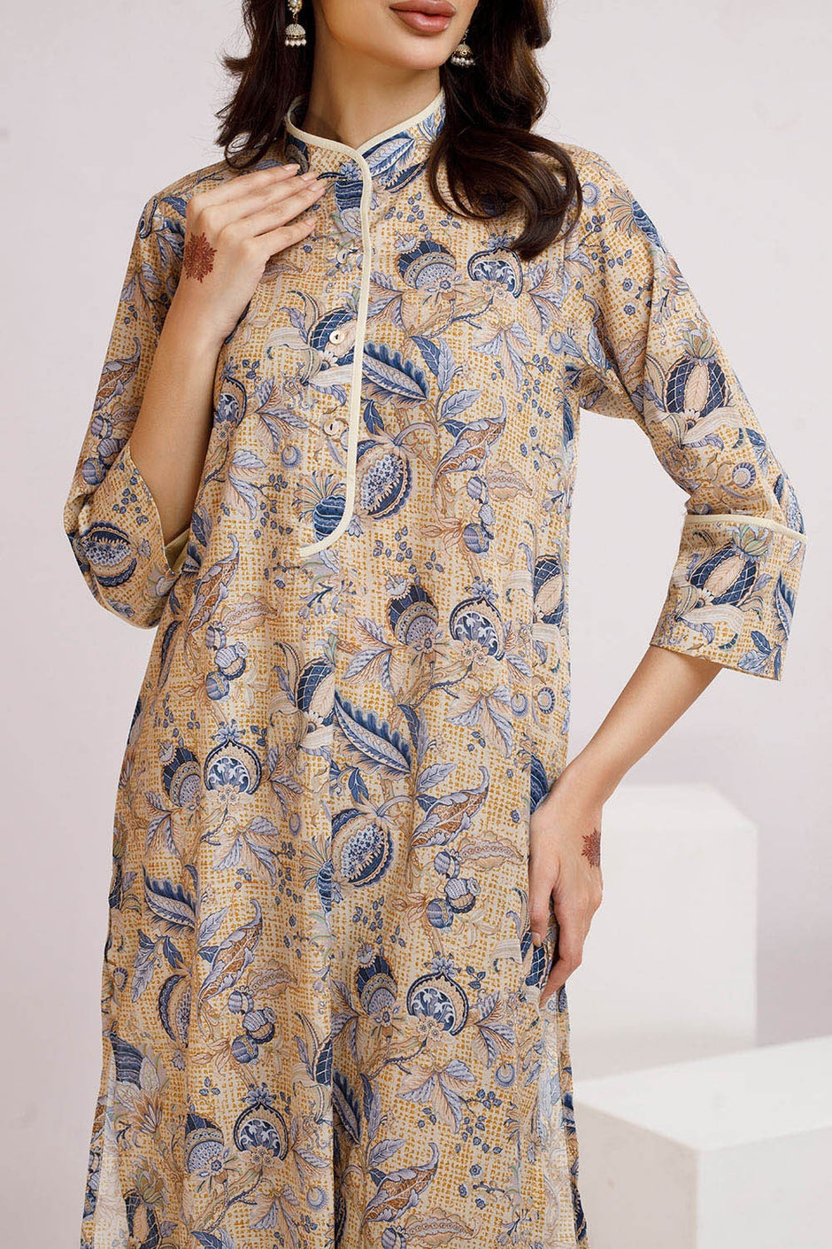 2 Piece Unstitched Printed Lawn Suit