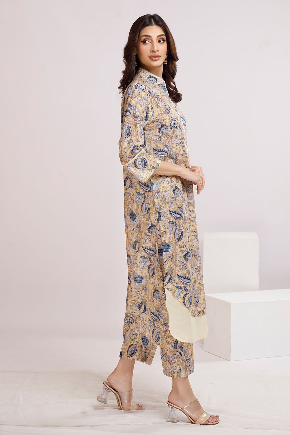 2 Piece Unstitched Printed Lawn Suit TLP-42039