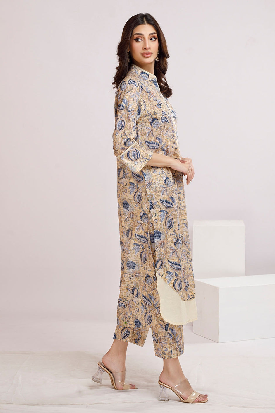 2 Piece Unstitched Printed Lawn Suit