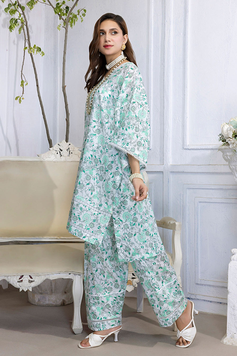 2 Piece Unstitched Printed Lawn Suit