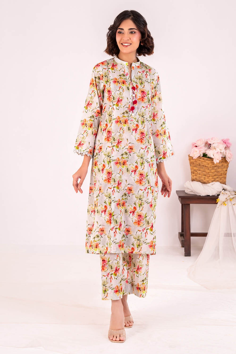 2 Piece Unstitched Printed Lawn Suit TLP-42062
