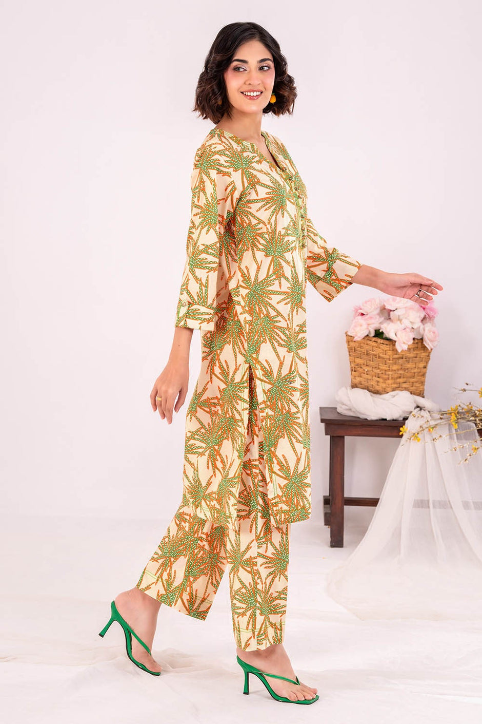 2 Piece Unstitched Printed Lawn Suit