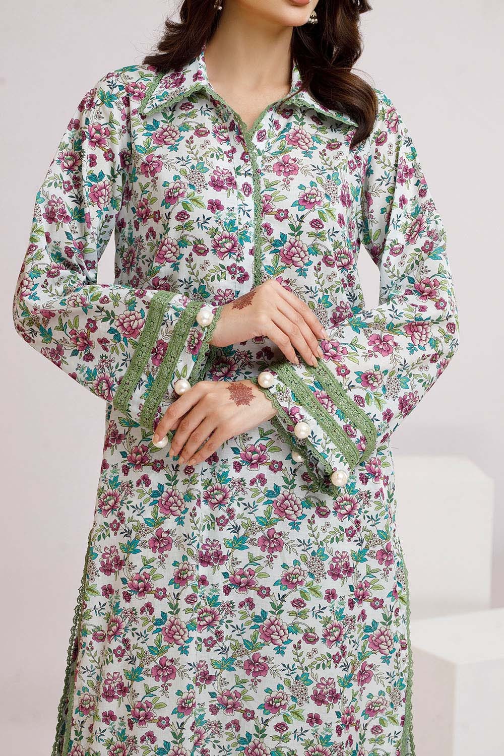 2 Piece Unstitched Printed Lawn Suit TLP-52006