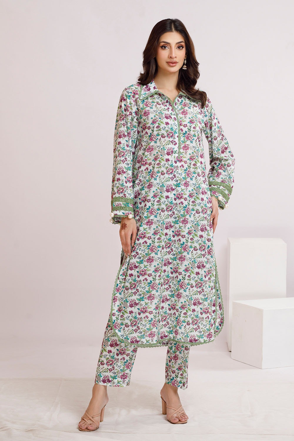 2 Piece Unstitched Printed Lawn Suit TLP-52006
