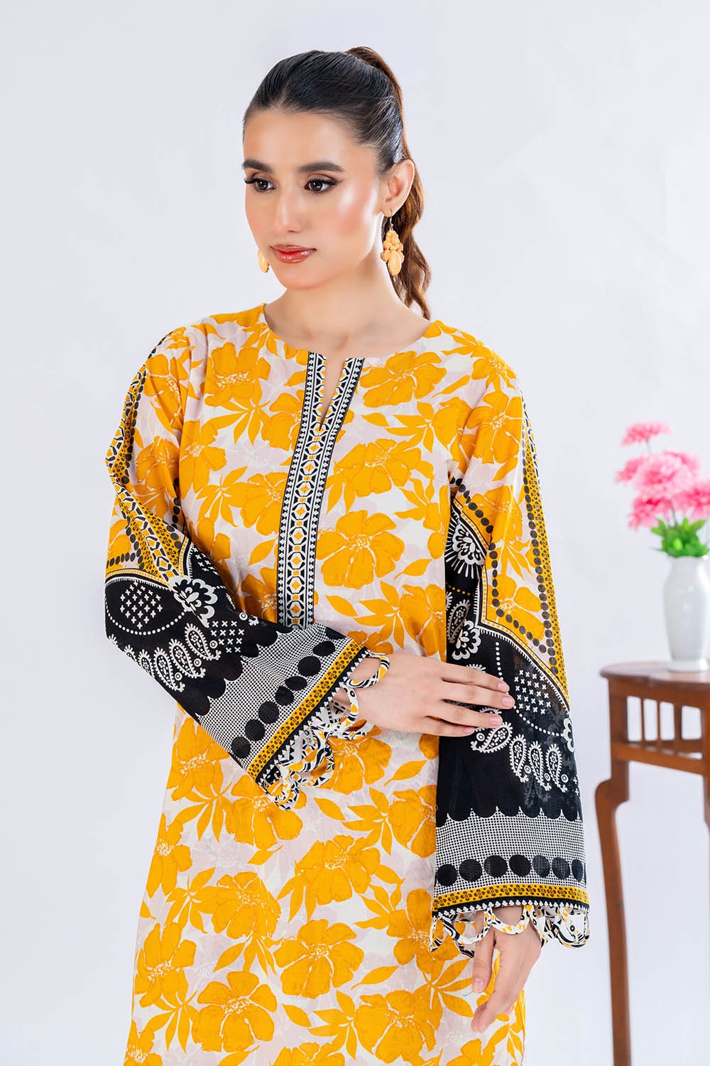 2 Piece Unstitched Printed Lawn Suit TLP-52016