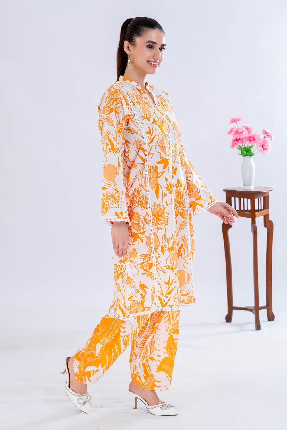 2 Piece Unstitched Printed Lawn Suit
