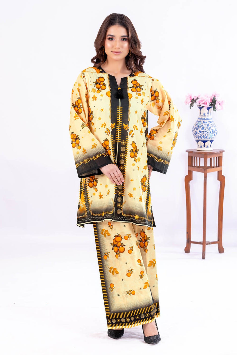2 Piece Unstitched Printed Lawn Suit