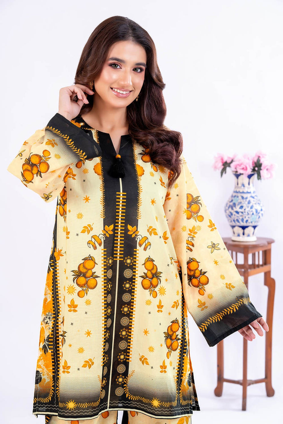 2 Piece Unstitched Printed Lawn Suit