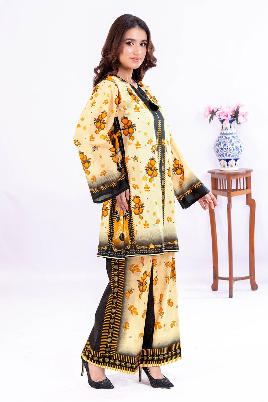 2 Piece Unstitched Printed Lawn Suit