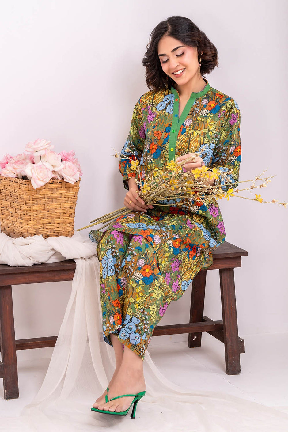 2 Piece Unstitched Printed Lawn Suit