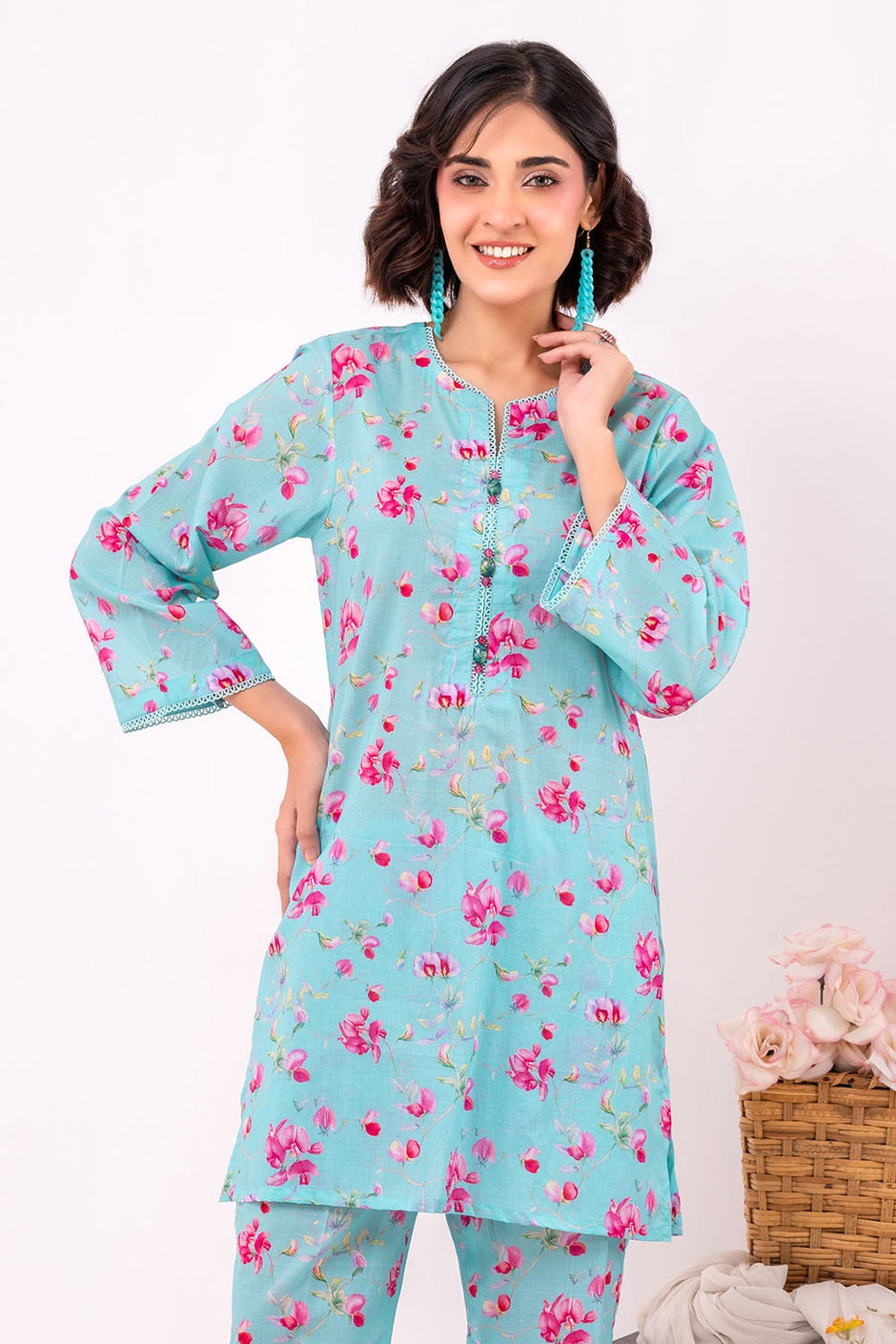 2 Piece Unstitched Printed Lawn Suit